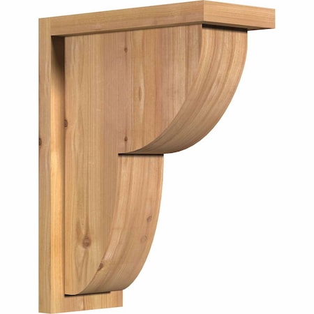 Ekena Millwork Crestline Smooth Corbel w/Backplate, Western Red Cedar, 5 1/2"W x 12"D x 16"H COR06X12X16CRE01SWR